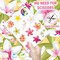 96 PCS Plumeria Flower Pre-Cut Themed Birthday Supplies Décor